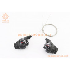 Перемикачі (грипшифт) 3x7 швидкості, чорні SL-RS 35