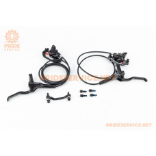 Гальмо Disk-brake гідравлічне переднє 800мм (F160/R140мм)+заднє 1450мм (F180/R160мм), чорне BR-MT200