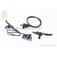 Гальмо Disk-brake гідравлічне переднє 800мм (F180мм)+заднє 1450мм (без адаптера), чорне BR-MT200, НЕ В ЗБОРІ!