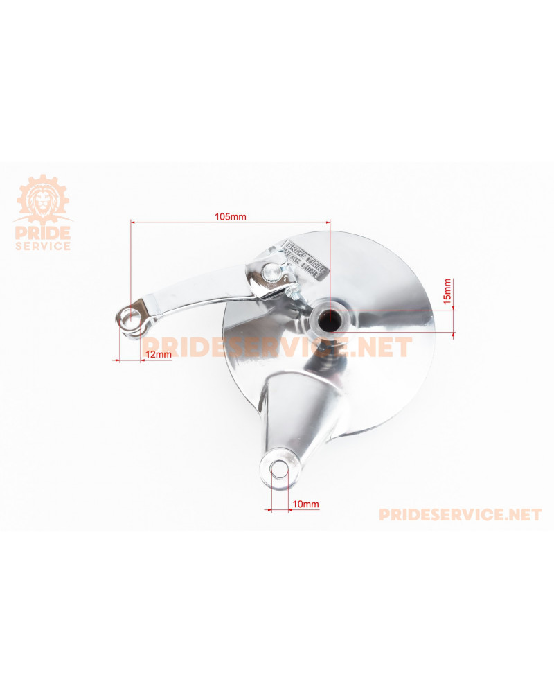 Панель гальмівна задня з колодками на лите колесо