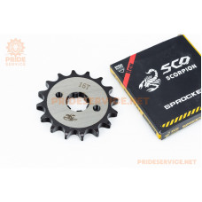 Зірка передня CG/CB-428H-16T (під шліц 5мм) "гартована" Loncin JL200-68A/LIFAN