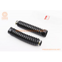 Гофра вилки передньої 230мм d-30/50; к-кт 2шт, чорний