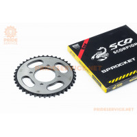 Зірка задня JD125-428-41T-d-58; 4отв.*78мм "гартована"