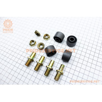 Сайлентблок маточини задньої к-кт 4шт (24x9x17)+втулки, гайки