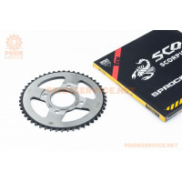 Зірка задня WY125-428-50Т-d-58; 4отв.*90мм "гартована" (ZS125J спиці)