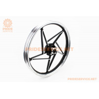 Диск колісний передній литий "під диск" 18x1,6 Viper-125J, чорний (вісь 12мм)