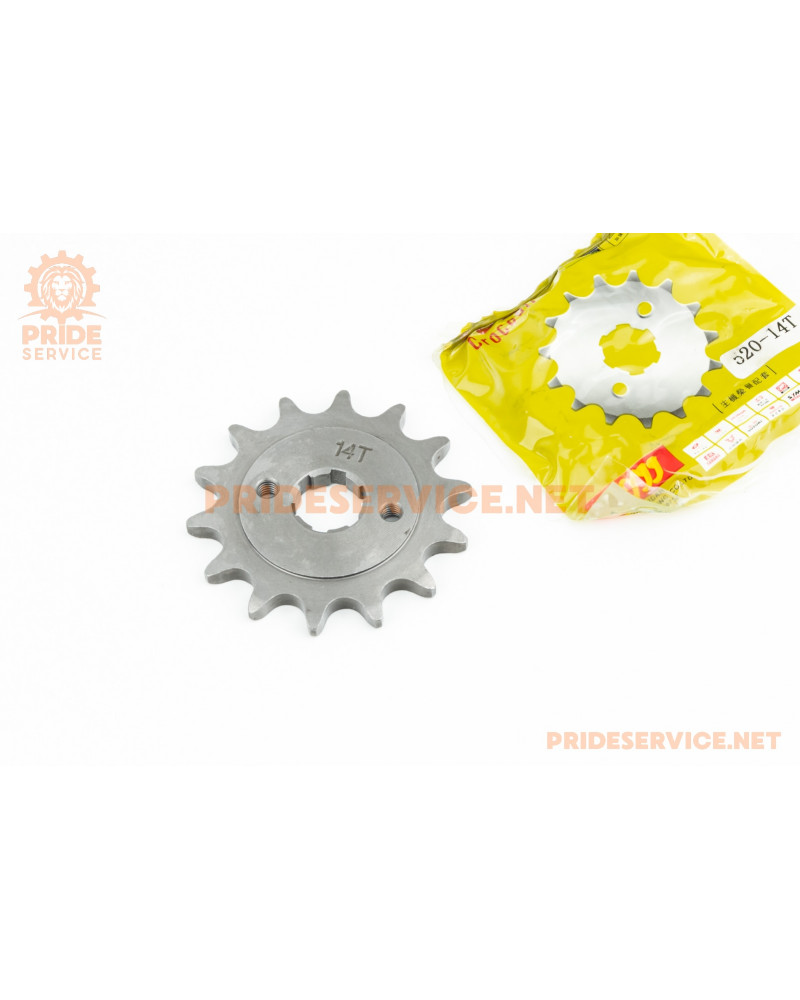 Зірка передня CG/CB, 520H-14T (шліц 4мм) Loncin LX200GY-3