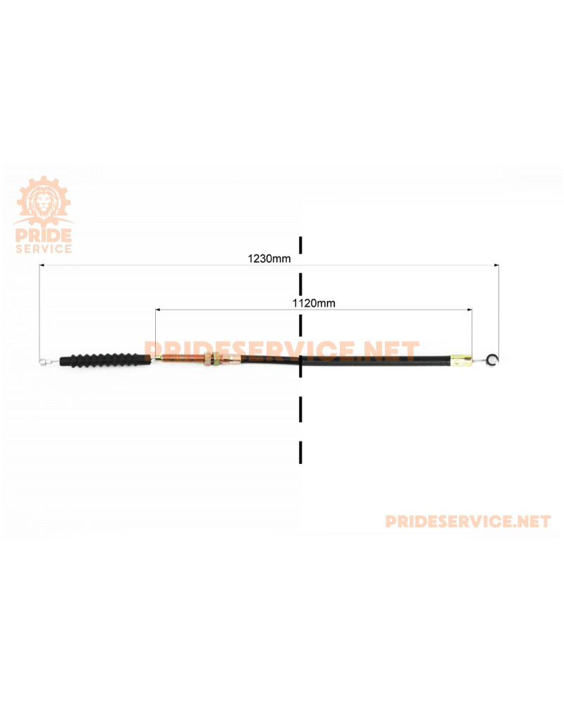 Трос зчеплення (трос 123см; кожух 112см)