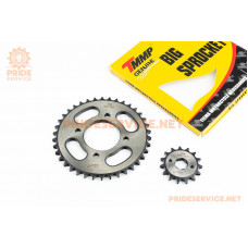 Зірки к-кт ZS125J, 428H-38T+15T "гартована"