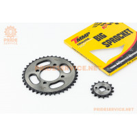 Зірки к-кт ZS125J, 428H-39T+15T "гартована"