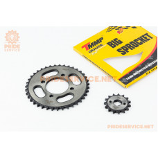 Зірки к-кт ZS125J, 428H-39T+15T "гартована"