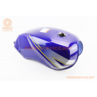 Бак паливний, синій (під прямокутну кришку бака, під кран палив. на болти)