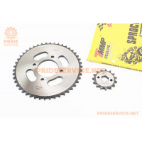 Зірки к-кт ZS125J, 428H-46T+15T "гартована"