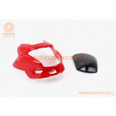 Пластик-обтічник фари+вітровик, червоний
