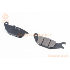 Гальмівні колодки дискові (Viper-V200-F2/V250-F2; HONDA-CBR125R/CBR 150 R/ XL125 V1; SATRIA F150; SUPRA X125; BELAKA), жовті YL-F086