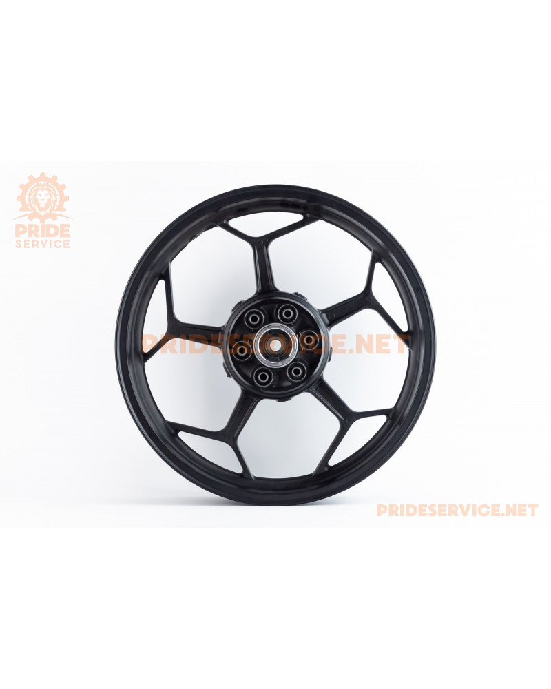 Viper-V200-F2/V250-F2 Диск колісний задній литий 17Х4 "під 6 сайлентблоків", чорний (вісь 17мм)