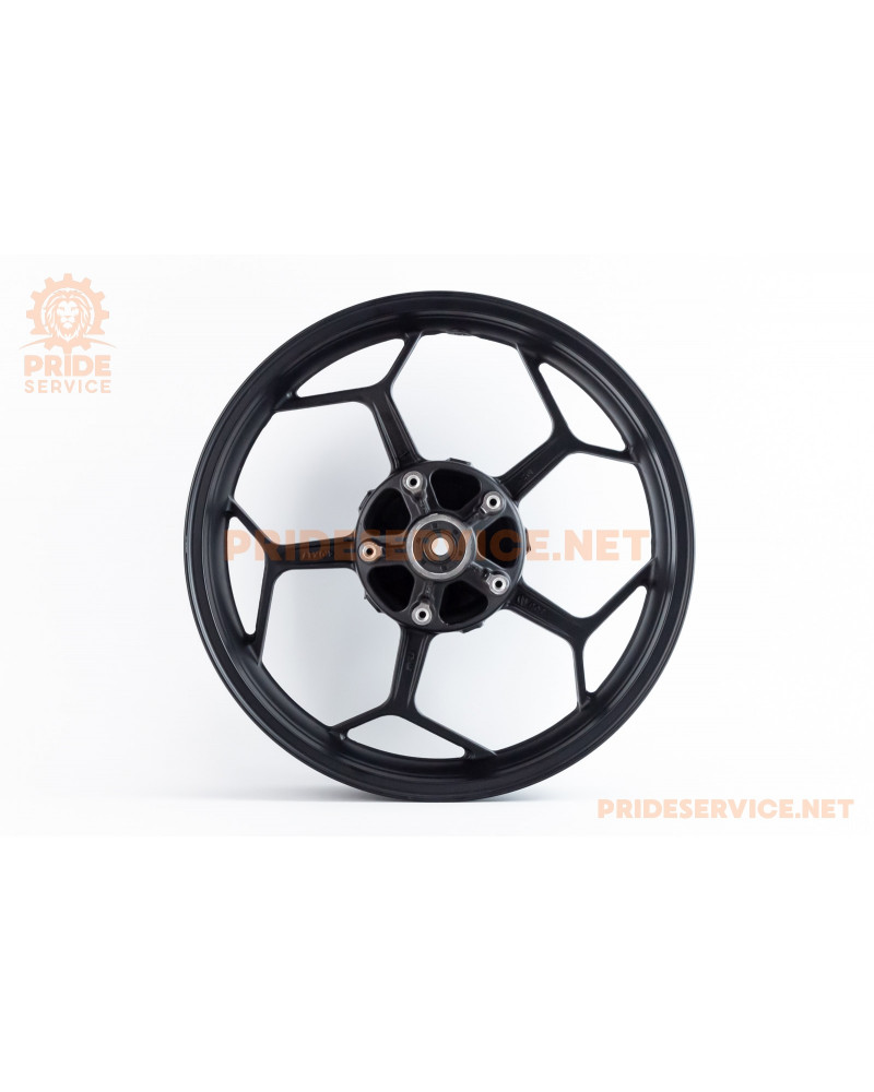 Viper-V200-F2/V250-F2 Диск колісний задній литий 17Х4 "під 6 сайлентблоків", чорний (вісь 17мм)
