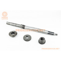 Вал первинний КПП L-543мм, Z-6/6 Xingtai 24B, Shifeng 244, Taishan 24 (12.37.105)+шестерні