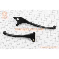 Важелі керма к-кт (правий диск гальмо) Honda DIO, чорні