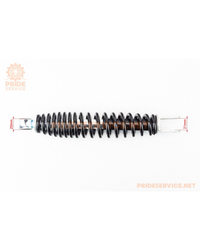 Амортизатор задній GY6/Suzuki-275мм*D-49мм (втулка 10мм / вилка 10мм), чорний