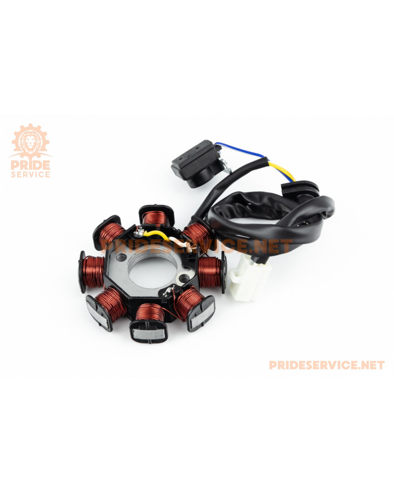 Статор магнето (генератора) Honda DIO AF34/35 (8 котушок роз'єм "мама 3")