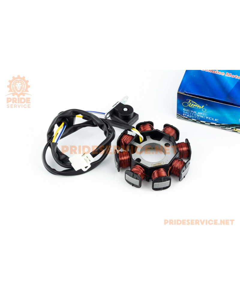 Статор магнето (генератора) Honda DIO AF34/35 (8 котушок роз'єм "мама 3")