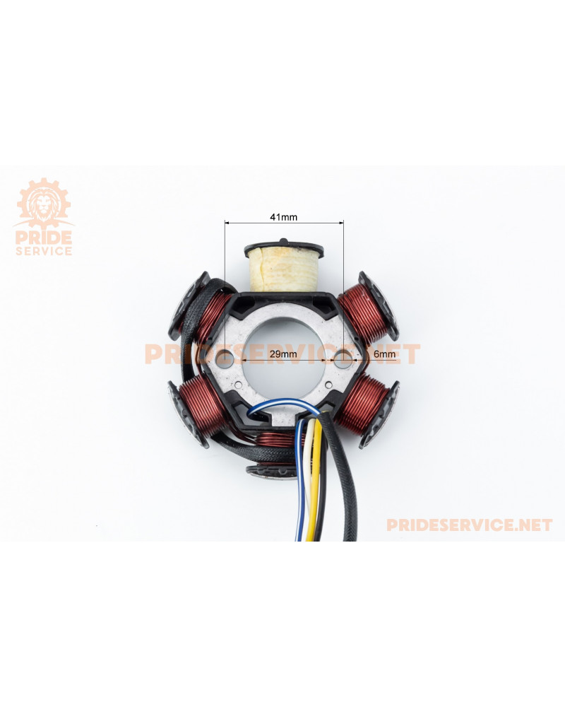 Статор магнето (генератора) Honda LEAD-90 (6 котушок роз'єм "мама 3+1")