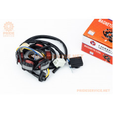 Статор магнето (генератора) Honda LEAD-90 (6 котушок роз'єм "мама 3+1")