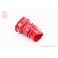 Патрубок фільтра повітряного Honda DIO AF18, силікон (ЧЕРВОНИЙ)