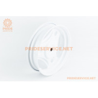 Диск колісний задній Honda DIO (сталевий) (внутрішні упорні бурти), білий