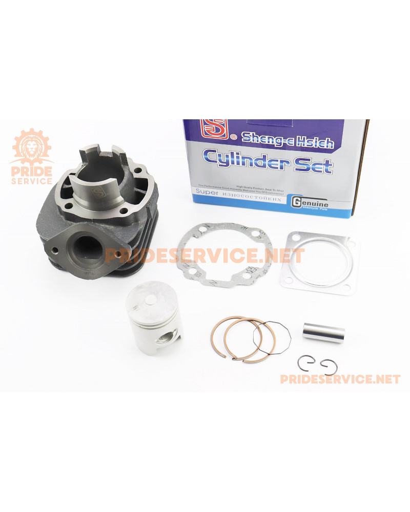 Циліндр к-кт (цпг) Honda DIO ZX/AF34 50cc-40мм (палець 12мм) (AF35 DIO ZX; AF48 LEAD), синя коробка