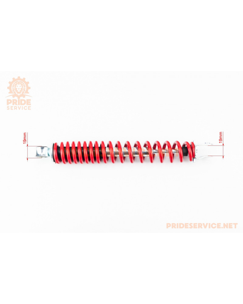 Амортизатор задній GY6/Honda-310мм*D-43мм (втулка 10мм / вилка 8мм), червоний