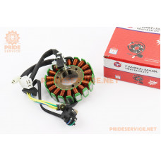 Статор магнето (генератора) Yamaha MAJESTY 250 (18 котушок роз'єм "мама/мама 3+2") тип 2