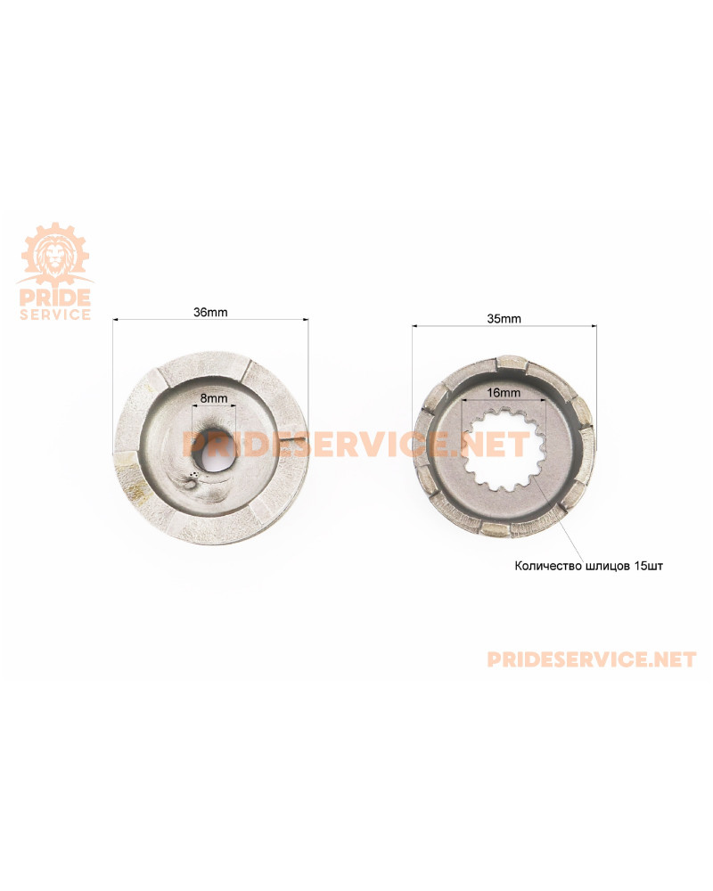 Храповик кікстартера+шайба STELS50/Yamaha 90