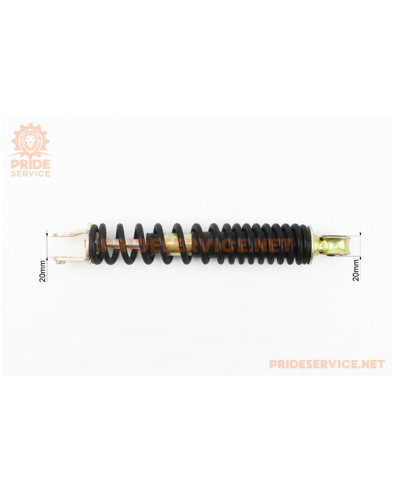 Амортизатор задній GY6/Honda-280мм*D-42мм (втулка 10мм / вилка 8мм), чорний