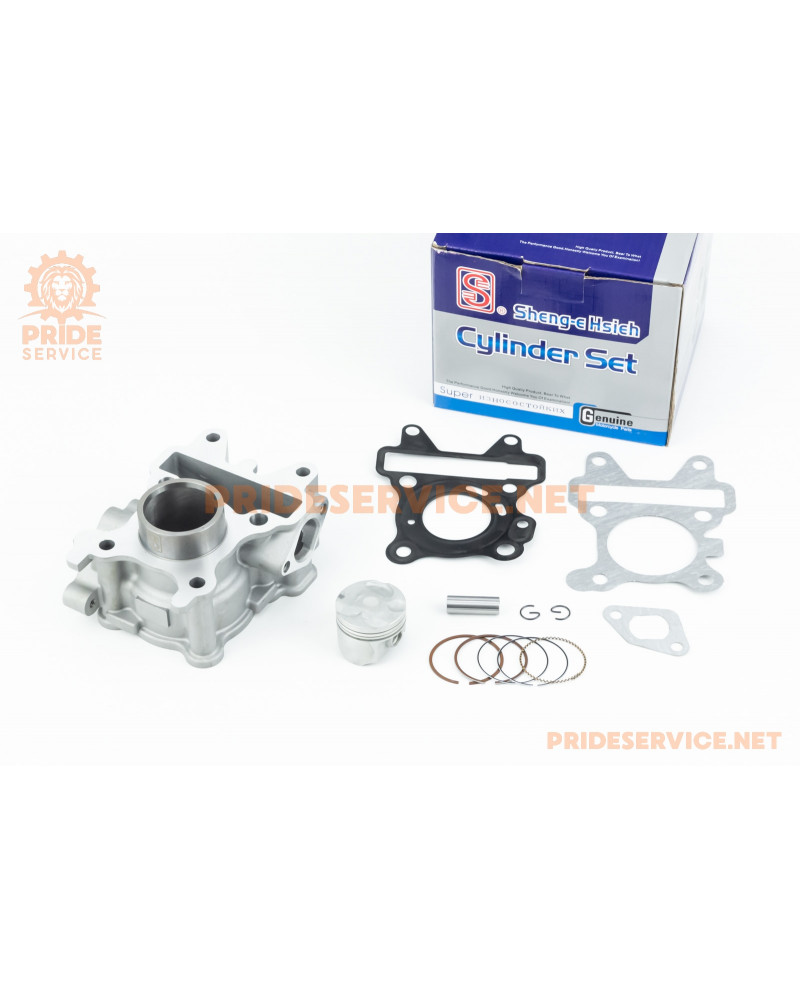 Циліндр к-кт (цпг) Yamaha SA36J/VINO/GEAR 4T 49cc-38мм (палець 10мм), водяне охолодження, синя коробка (пошкодження поверхні див. фото)