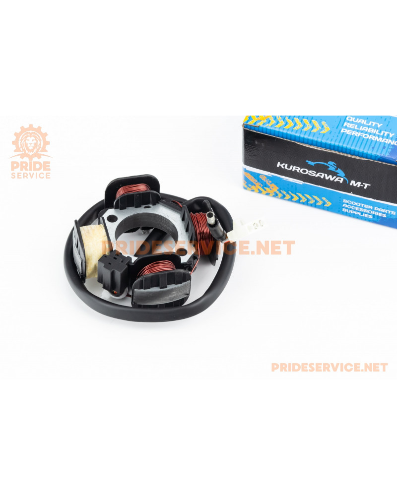 Статор магнето (генератора) Suzuki AD50 (4 котушки роз'єм "мама 2+1")