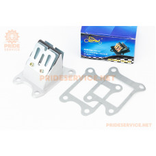 Клапан пелюстковий карбюратора Honda AF-34 (під 4 болти, корпус метал)