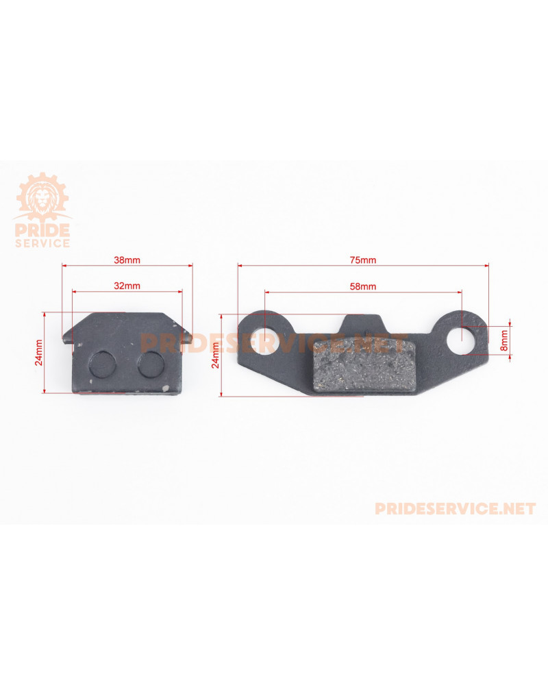 Колодки гальмові (дискові) FORTE/HAMMER/HUNTER ATV -110/125cc, к-кт 2шт