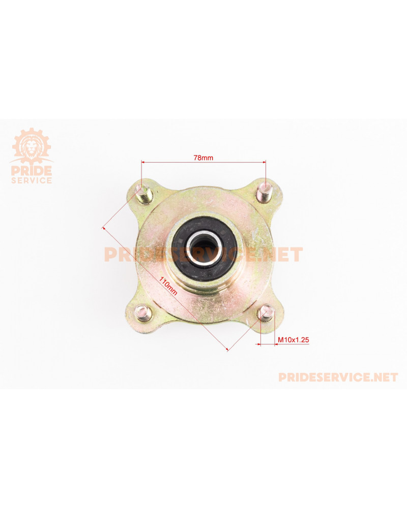 Цапфа (поворотний кулак) ATV 150-250 правий+лівий в зборі з маточкою (на 4 болти) під дискове гальмо (вісь 20/17мм)