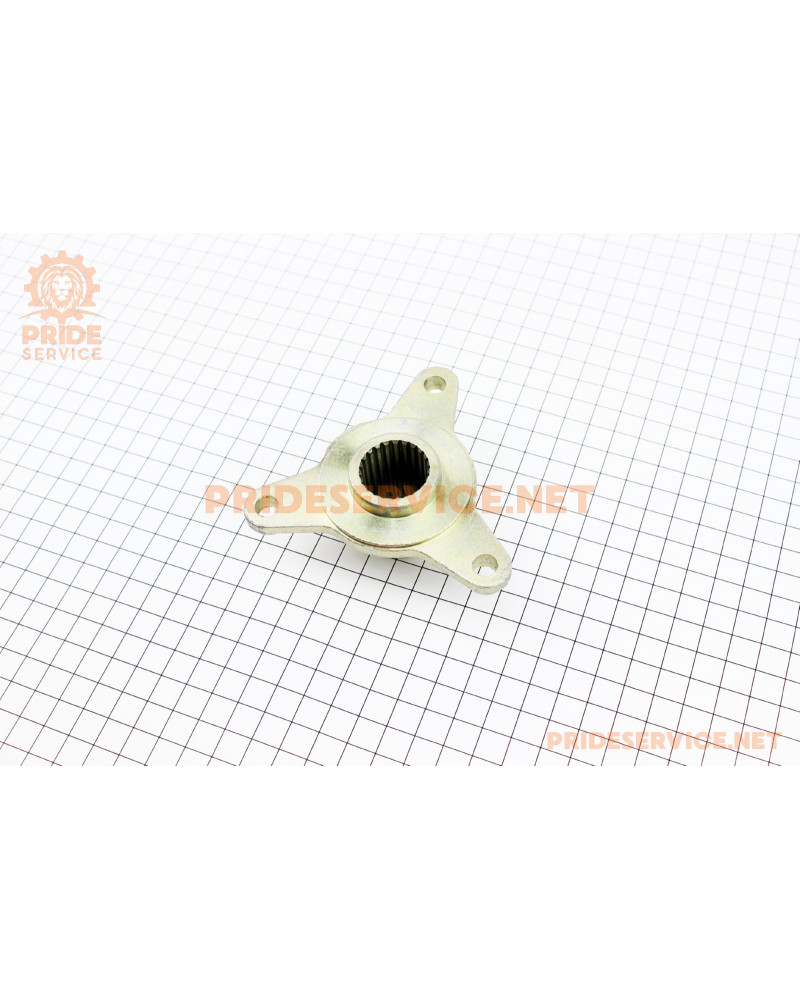 Ступиця колеса зі шліцями для осі 22мм під 3 болти