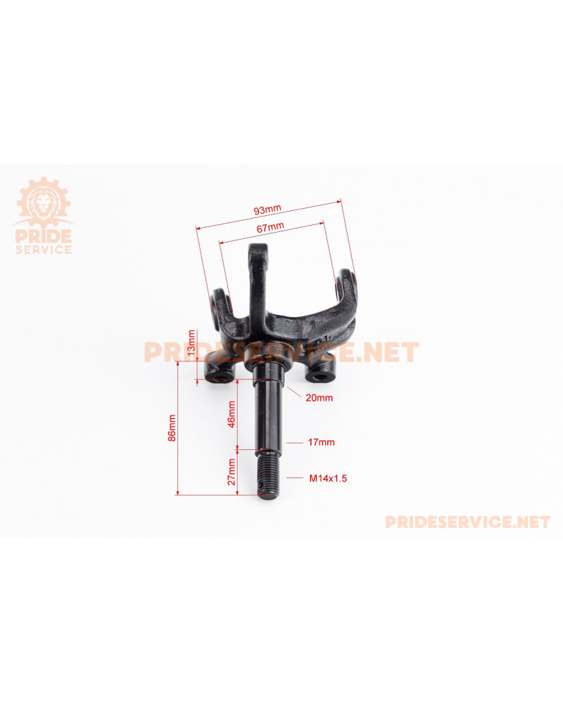 Цапфа (поворотний кулак) ATV 150-250 правий+лівий, к-кт (вісь 17мм) тип 1