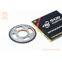 Зірка задня WY125-428-41T-d-58; 4отв.*90мм "гартована" (ZS125J спиці)