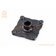 Ступиця колеса зі шліцями для осі 24мм під 4 болти, чорна