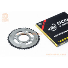 Зірка задня WY125-428-42Т-d-58; 4отв.*90мм "гартована" (ZS125J спиці/BOXER ВМ/ВМX)