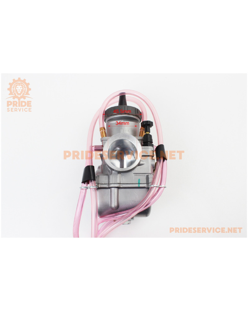 Карбюратор SPORT PWK 34, d-34мм з мех. заслінкою, (якісна копія)