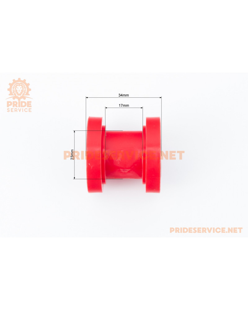 Ролик натягувача ланцюга приводного універсальний d-10мм, D-34мм, L-33, червоний