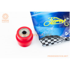 Ролик натягувача ланцюга приводного універсальний d-10мм, D-36мм, L-35, червоний