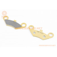 Колодки гальмові дискові (Goon 260/CUV Carry 300/Muddy 300/LOF420), (KEVLAR FIBER), жовті SBP-F081