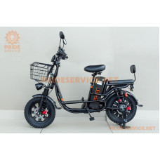 ЕЛЕКТРОВЕЛОСИПЕД 16" 1000W, АКБ Li-ion 60V 21Ah, рама сталева, безключовий доступ, сигналізація, литі диски, чорний Allroad